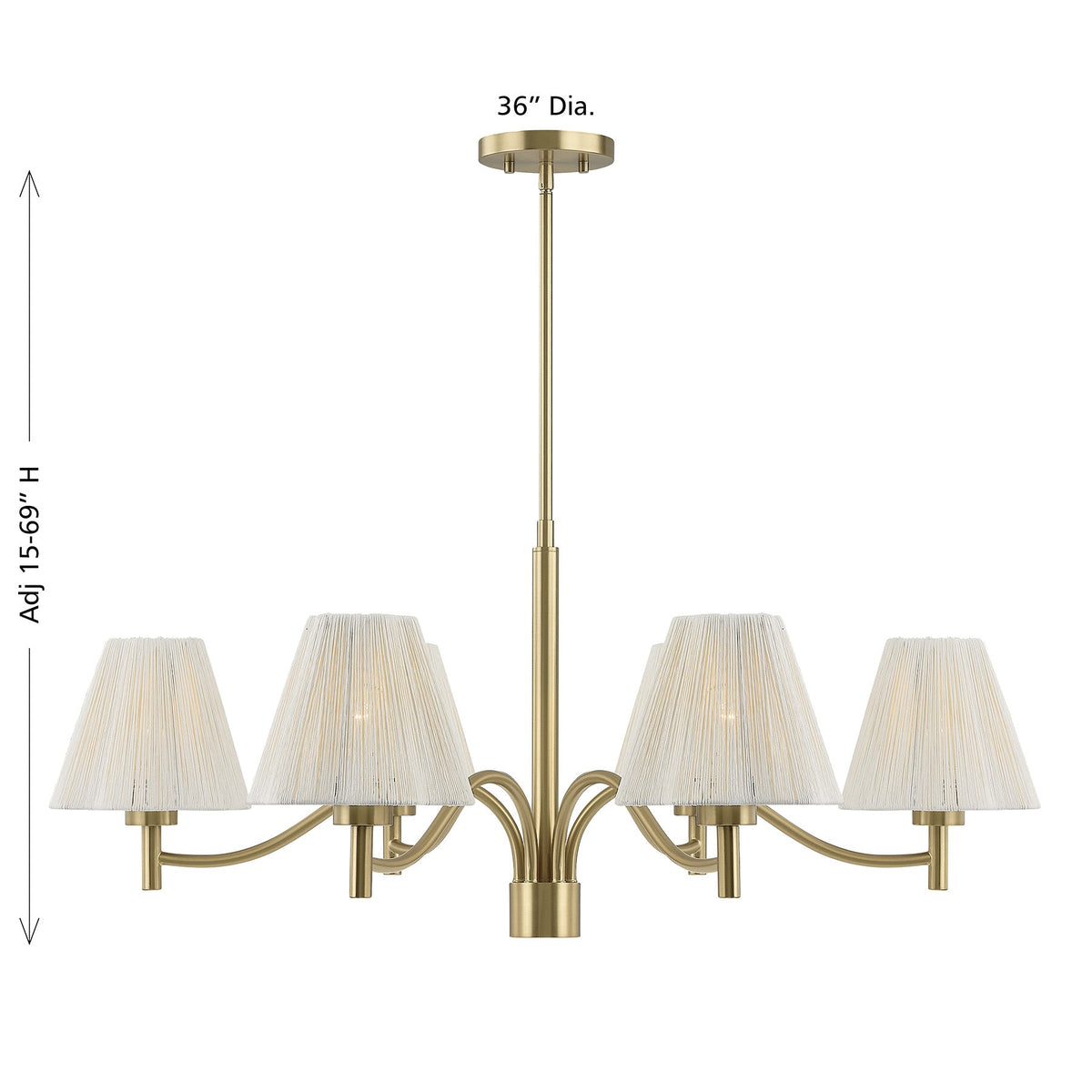 Rosa 6-Light Chandelier by Savoy House