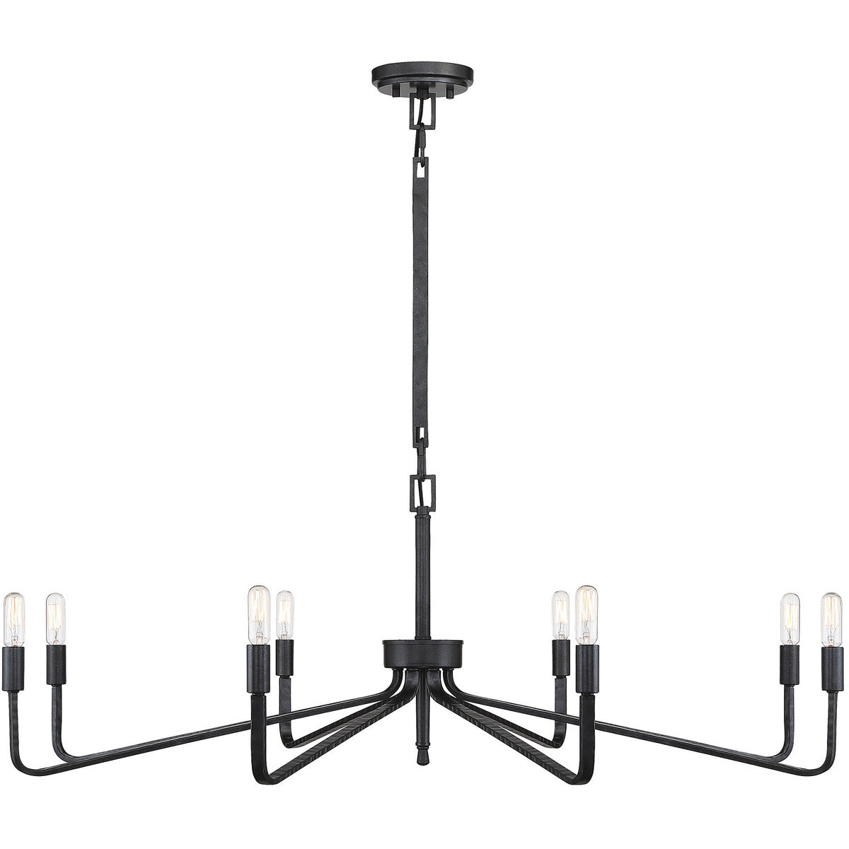 Salem 8-Light Chandelier in Forged Iron