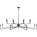 Salem 16-Light Chandelier in Forged Iron
