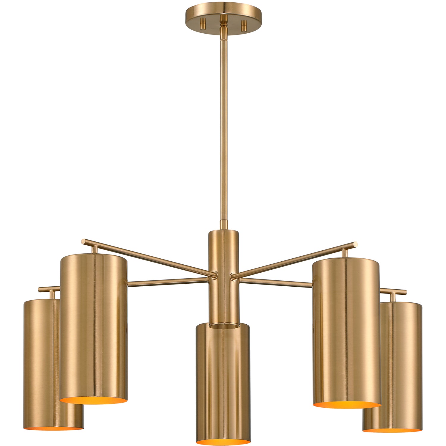 Lio 5-Light Chandelier in Noble Brass by Breegan Jane
