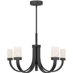 Kahn 6-Light LED Chandelier in Matte Black