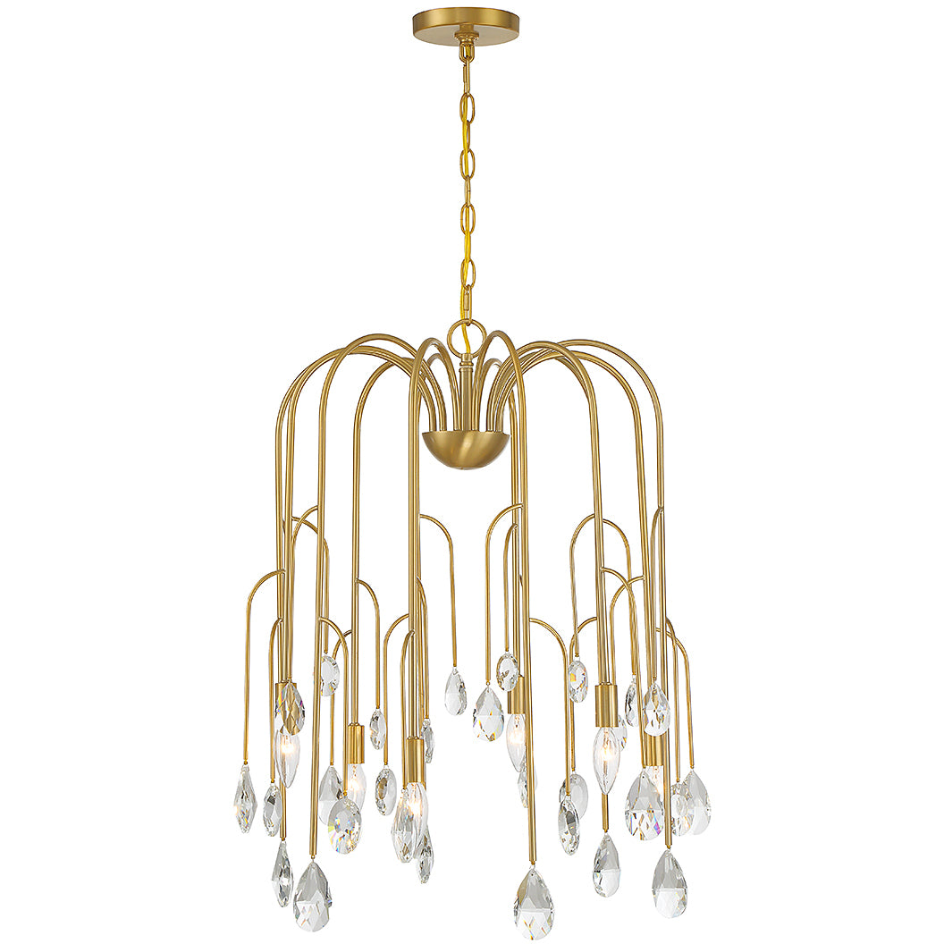 Anholt 6-Light Chandelier in Noble Brass