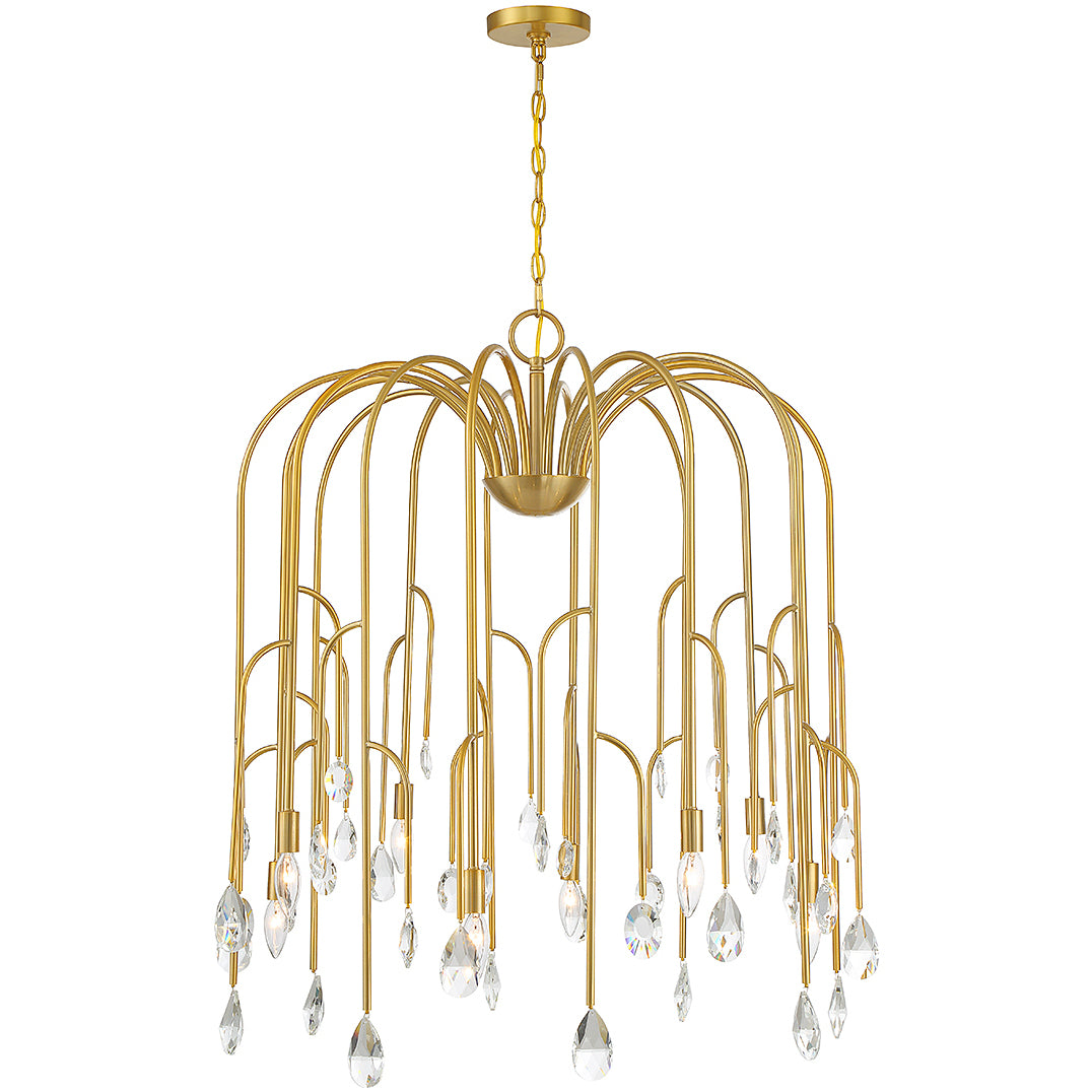 Anholt 8-Light Chandelier in Noble Brass