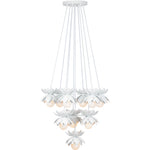 Pacha 10-Light Chandelier in White Cashmere by Breegan Jane