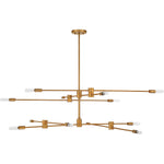 Lyrique 12-Light Chandelier in Matte Black