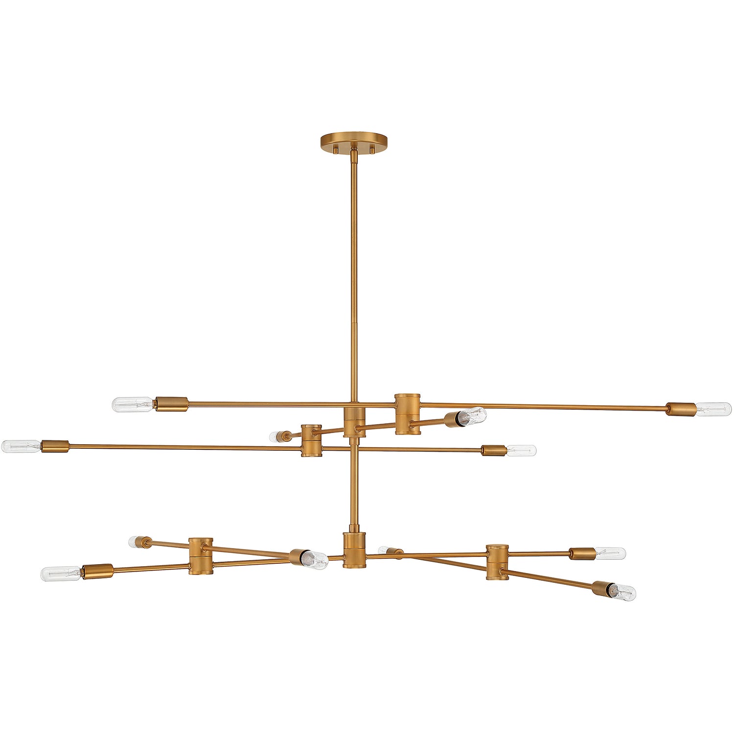 Lyrique 12-Light Chandelier in Matte Black