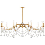 Mariposa 10-Light Chandelier in Warm Brass
