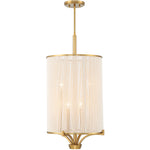 Wynwood 4-Light Chandelier in Warm Brass