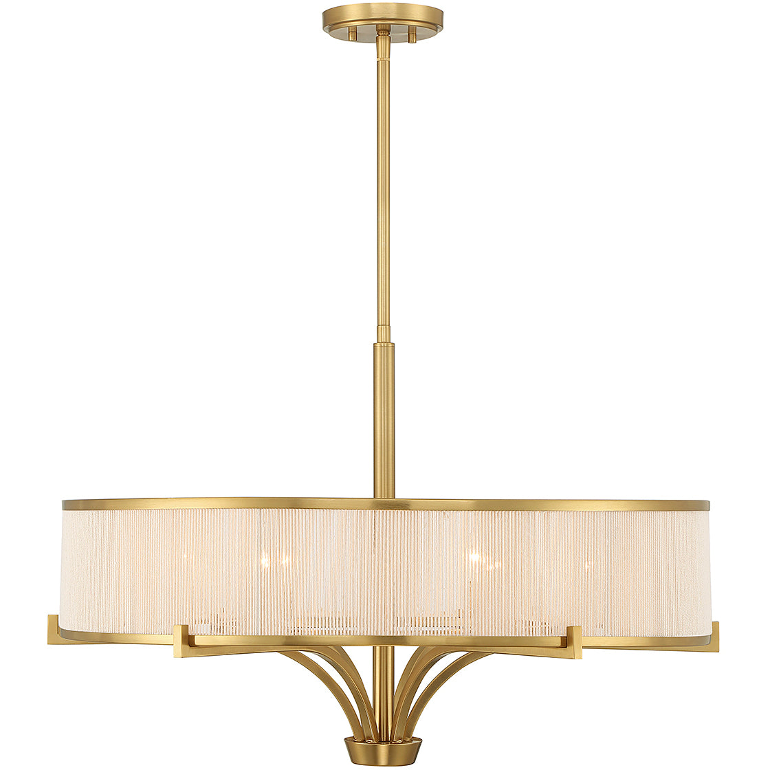 Wynwood 6-Light Chandelier in Warm Brass