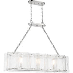 Genry 3-Light Linear Chandelier in Matte Black