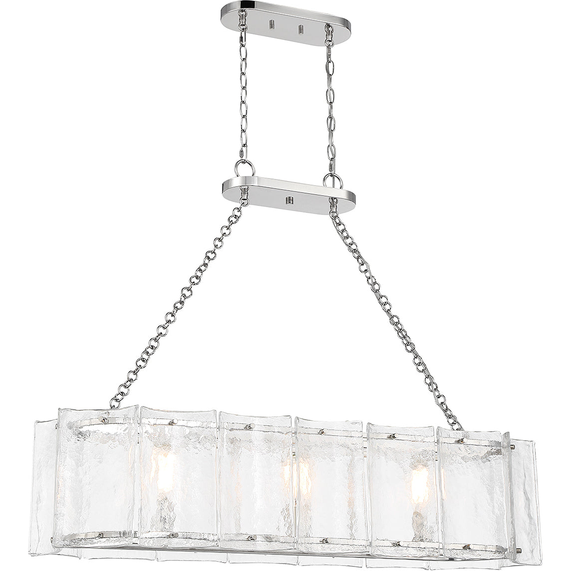 Genry 3-Light Linear Chandelier in Matte Black