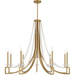 Helen 9-Light Chandelier in Warm Brass