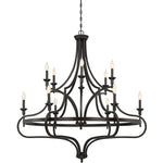 Shields 12-Light Chandelier in English Bronze