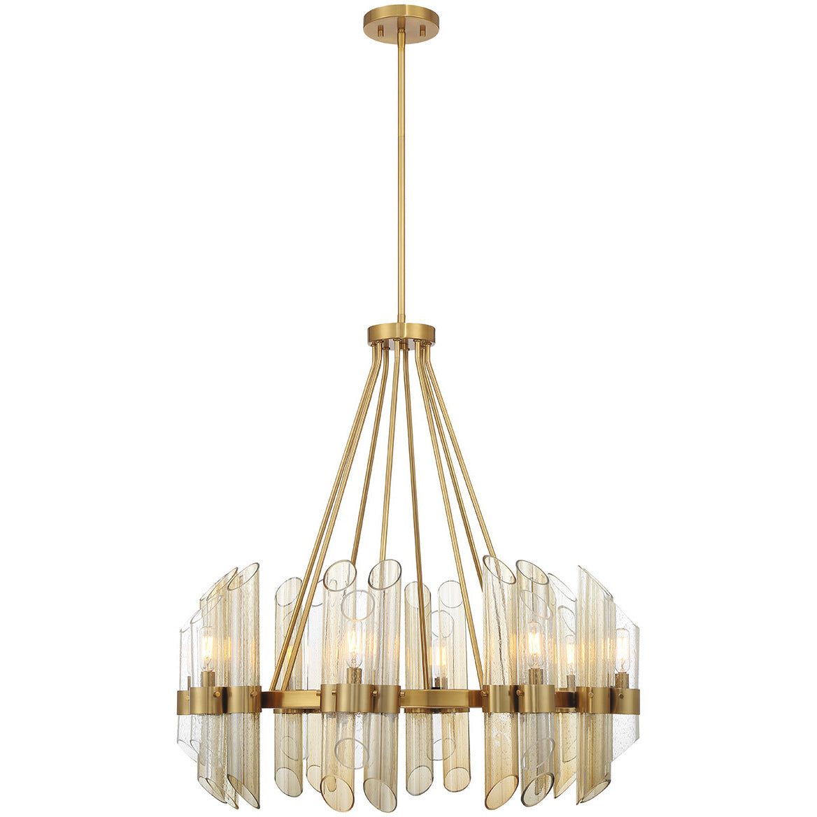 Biltmore 8-Light Chandelier in Warm Brass
