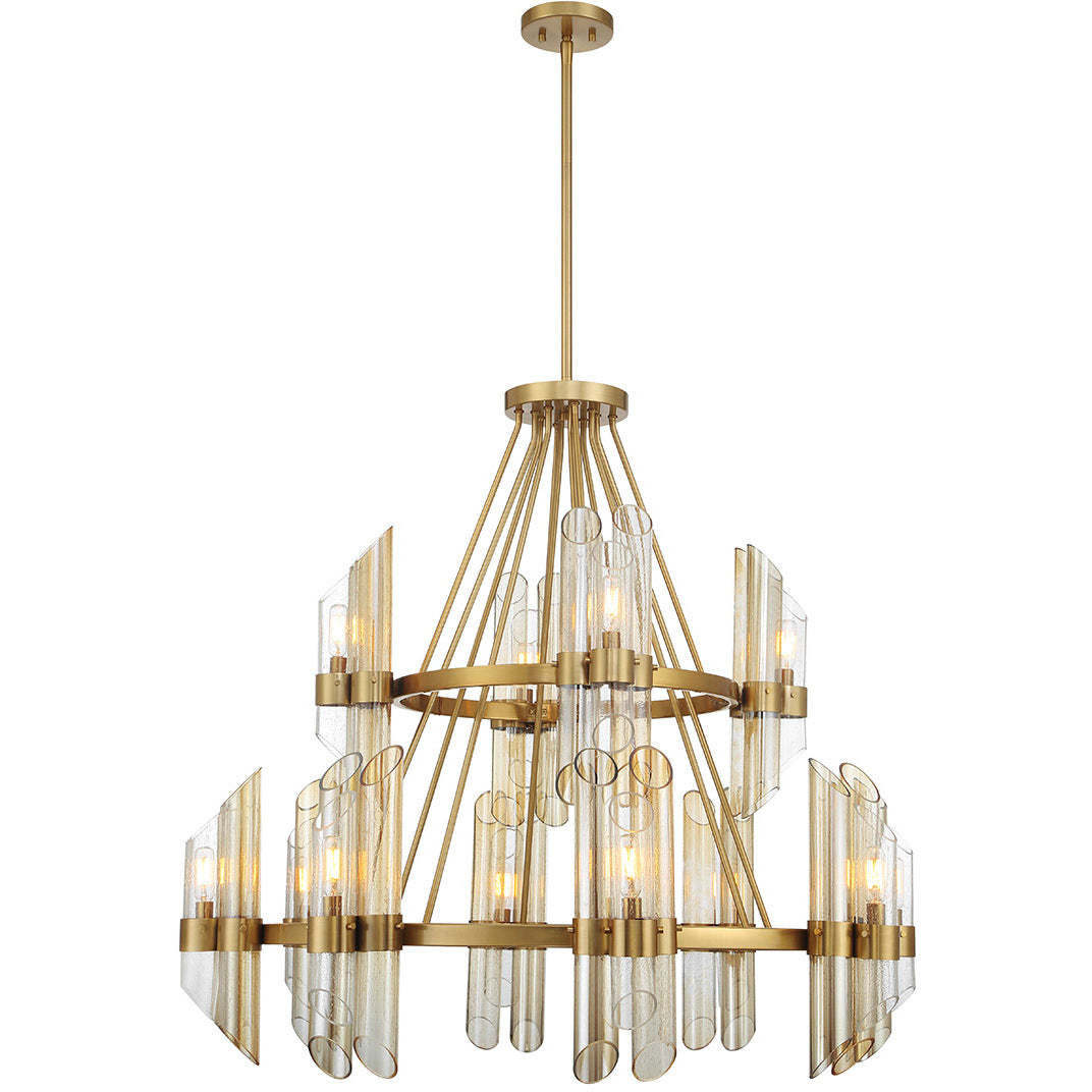 Biltmore 12-Light Chandelier in Warm Brass