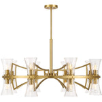 Bennington 16-Light Chandelier in Warm Brass