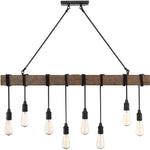 Burgess 8-Light Linear Chandelier in Durango