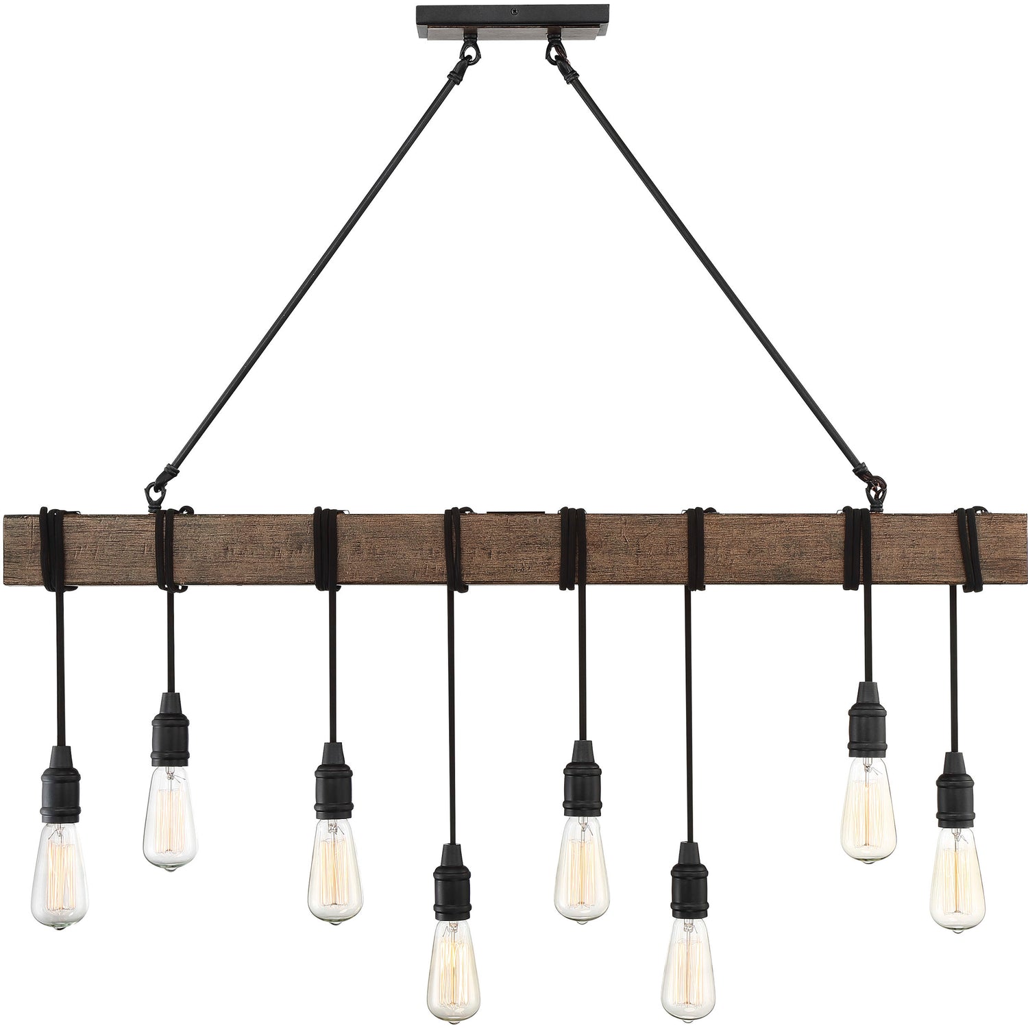 Burgess 8-Light Linear Chandelier in Durango