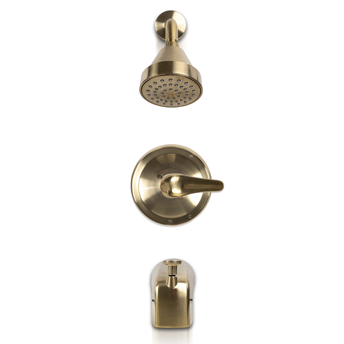 MSI Single-Handle Tub & Shower Faucet 608 Matte Gold