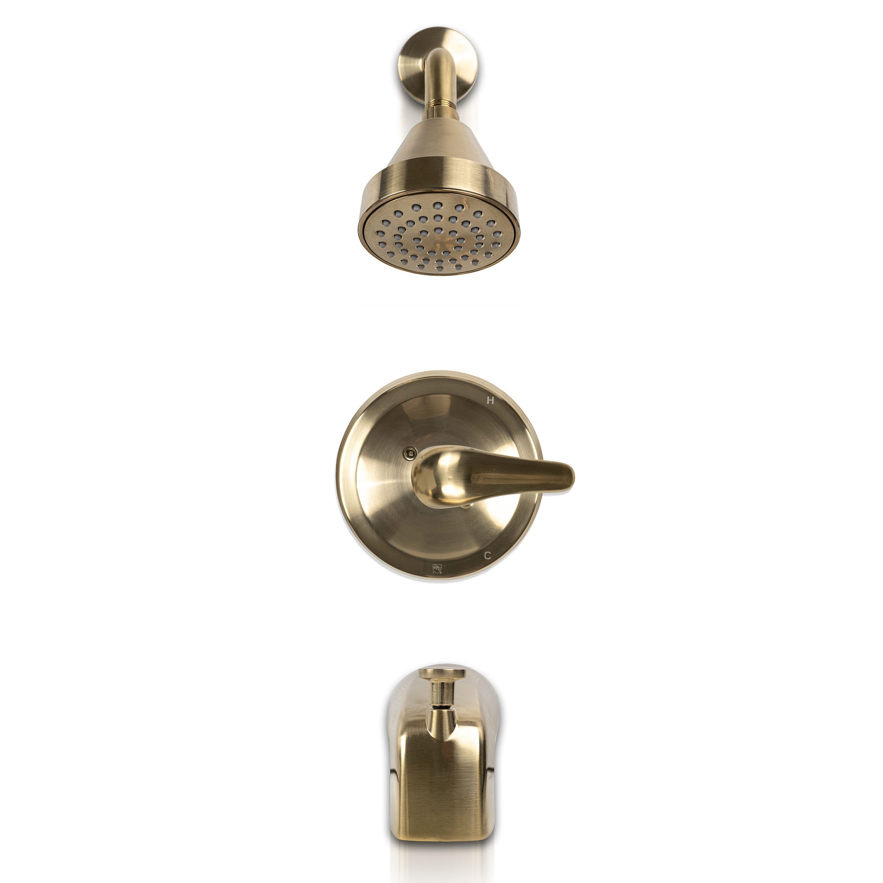 MSI Single-Handle Tub & Shower Faucet 608 Matte Gold