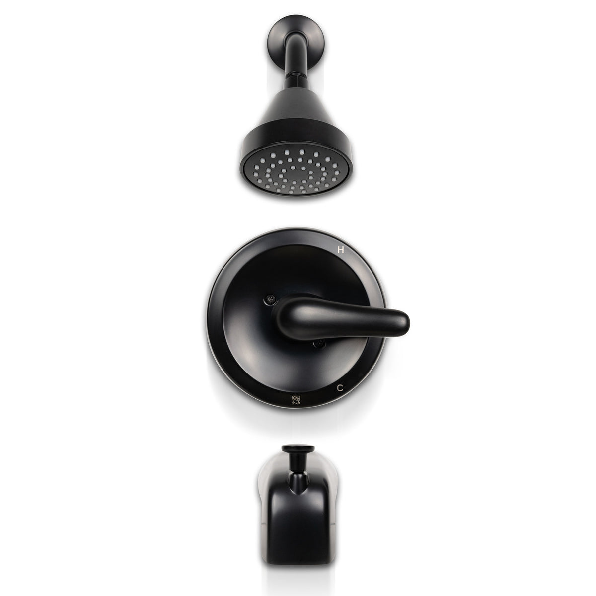 MSI Single-Handle Tub & Shower Faucet 608 Matte Black