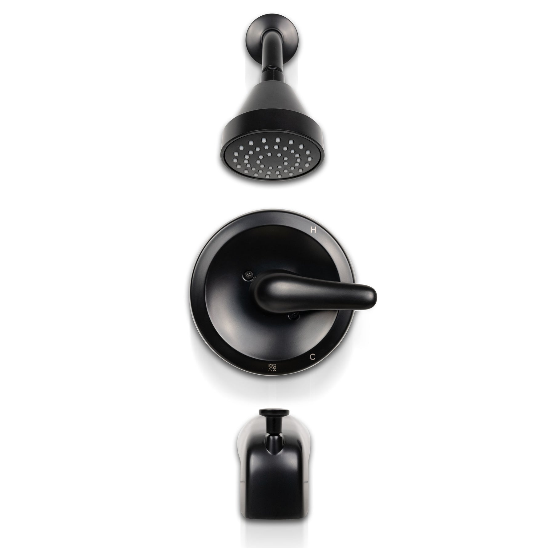 MSI Single-Handle Tub & Shower Faucet 608 Matte Black
