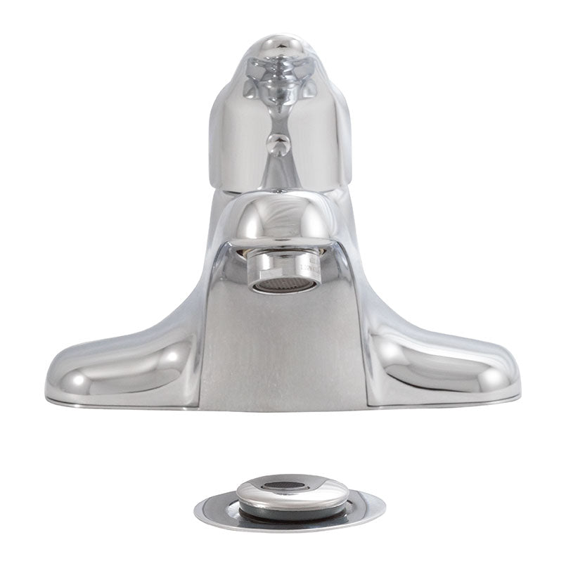 MSI Single-Handle Centerset Bathroom Faucet 406 in Chrome - profile view
