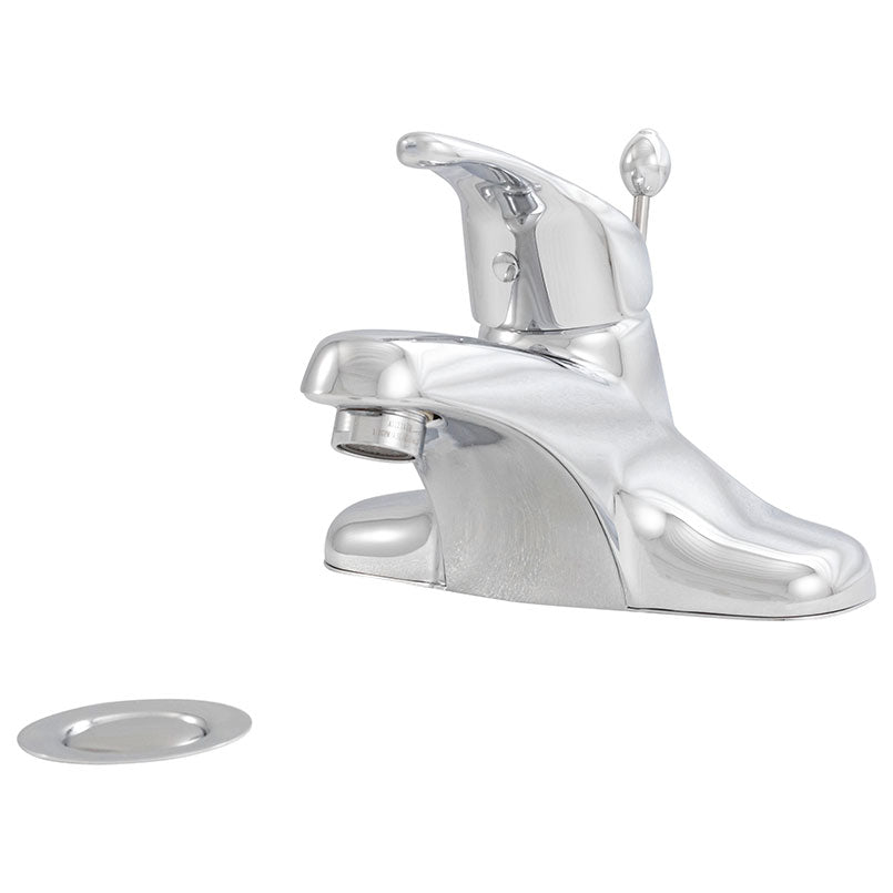 MSI Single-Handle Centerset Bathroom Faucet 406 in Chrome - side view