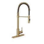 MSI 804 High-Arc Pull-Down Kitchen Faucet in Matte Gold