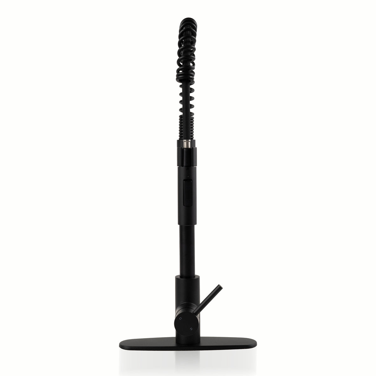MSI 804 High-Arc Pull-Down Kitchen Faucet detail view in Matte Black