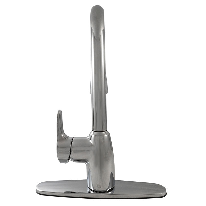 MSI 802 Chrome kitchen faucet detail view