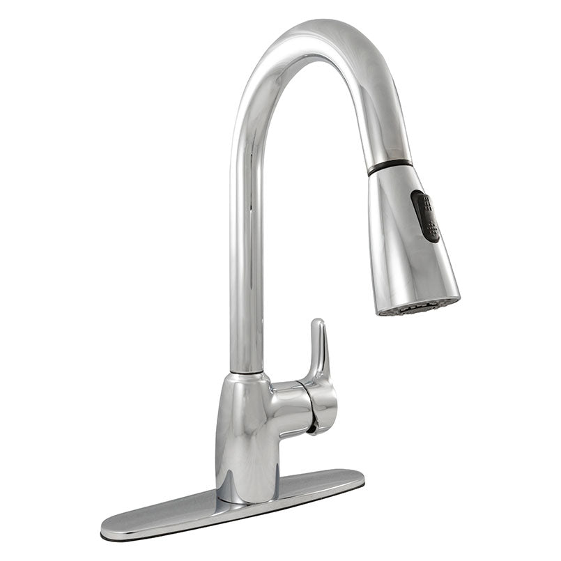 MSI Single-Handle Pull-Out Sprayer Kitchen Faucet 802 in Chrome