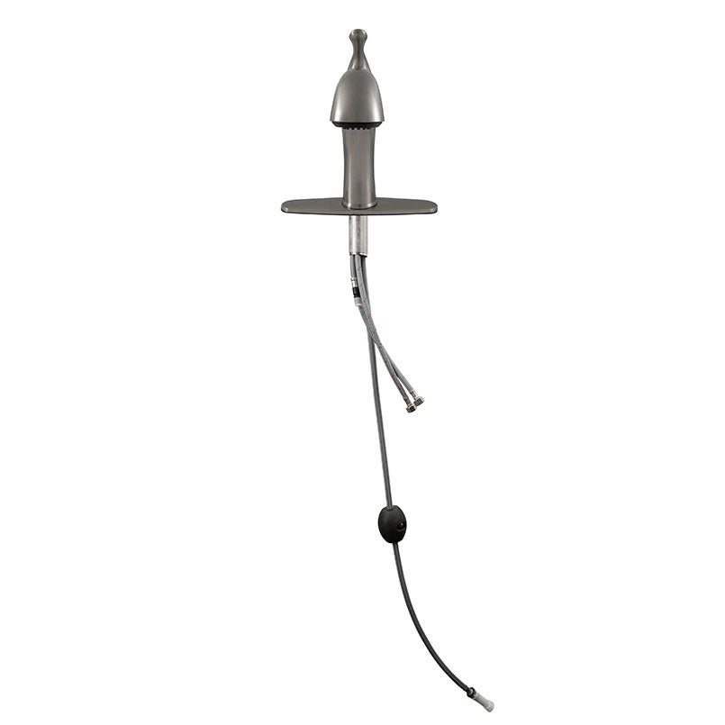 MSI 804 Brushed Nickel kitchen faucet angle view