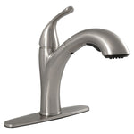 MSI Single-Handle Pull-Out Sprayer Kitchen Faucet 804 in Brushed Nickel