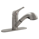 MSI Single-Handle Pull-Out Sprayer Kitchen Faucet 805 in Brushed Nickel