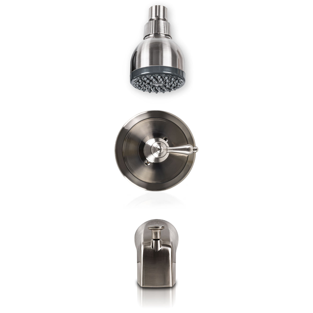 MSI Single-Handle 1-Spray Tub & Shower Faucet 607 Brushed Nickel