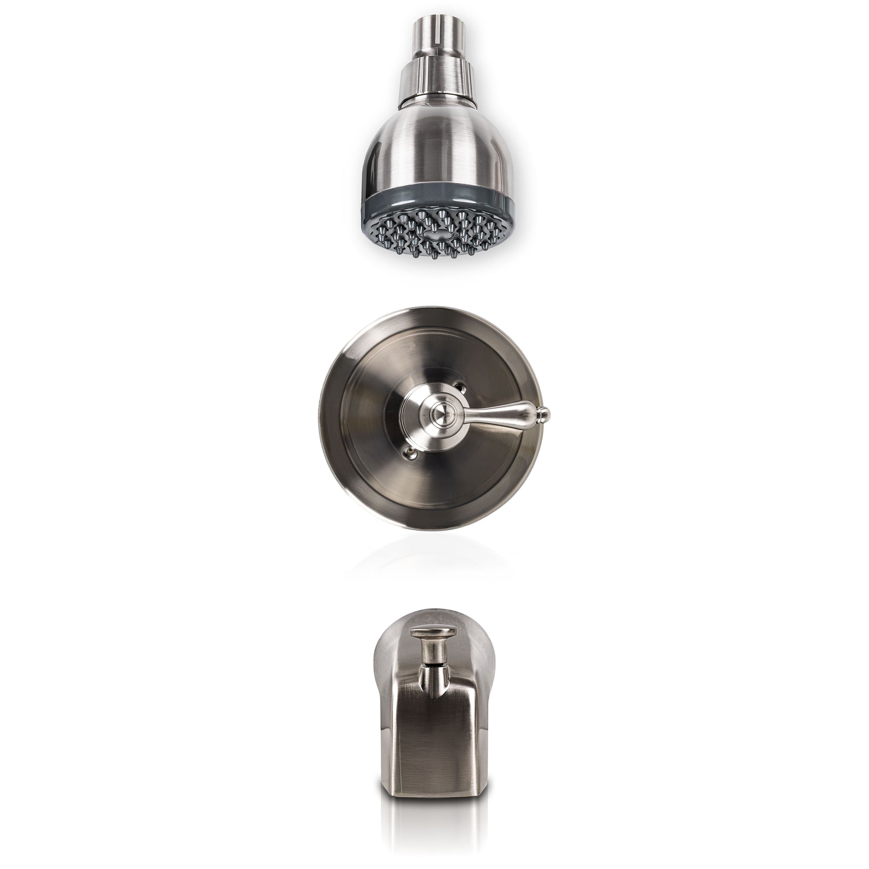 MSI Single-Handle 1-Spray Tub & Shower Faucet 607 Brushed Nickel