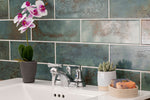 MSI 410 Chrome bathroom faucet room scene