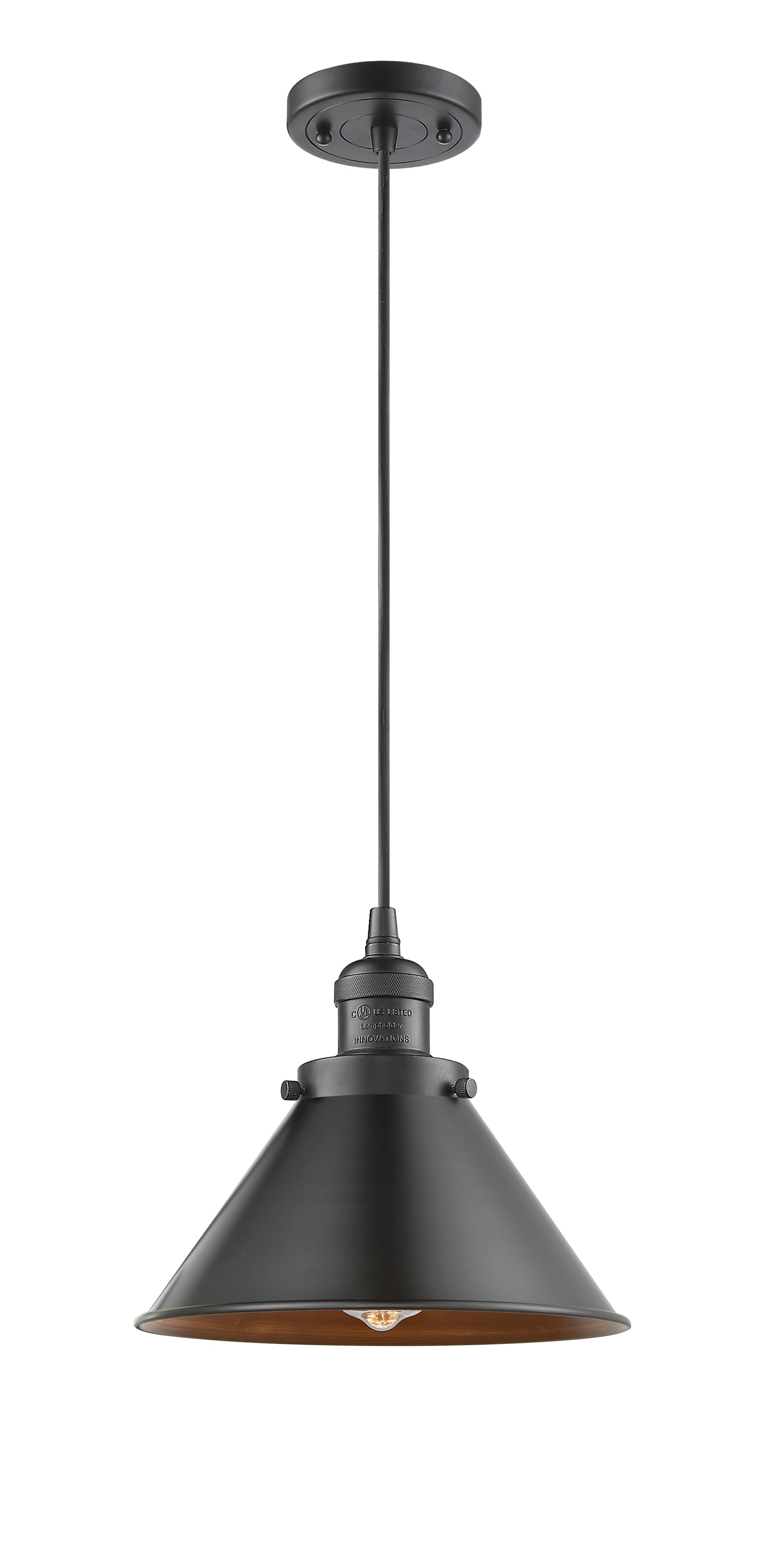Briarcliff - 1 Light - 10 inch - Oil Rubbed Bronze - Cord hung - Mini Pendant