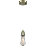 Franklin bare bulb Antique Brass