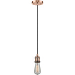 Franklin bare bulb Antique Copper