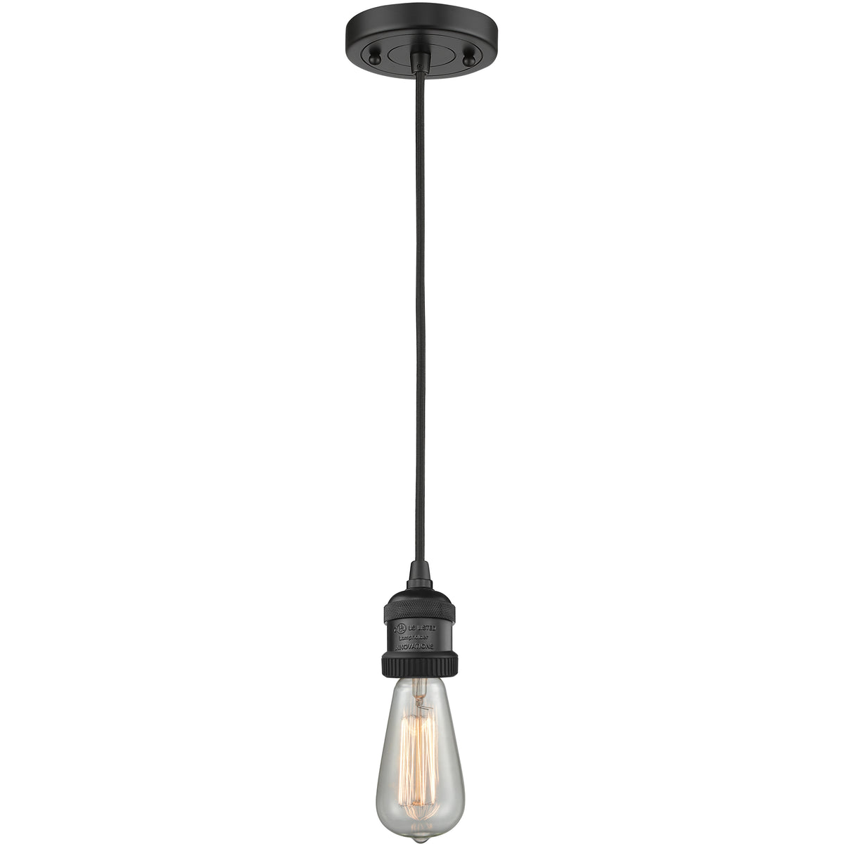 Franklin bare bulb Matte Black