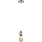Franklin bare bulb Brushed Satin Nickel