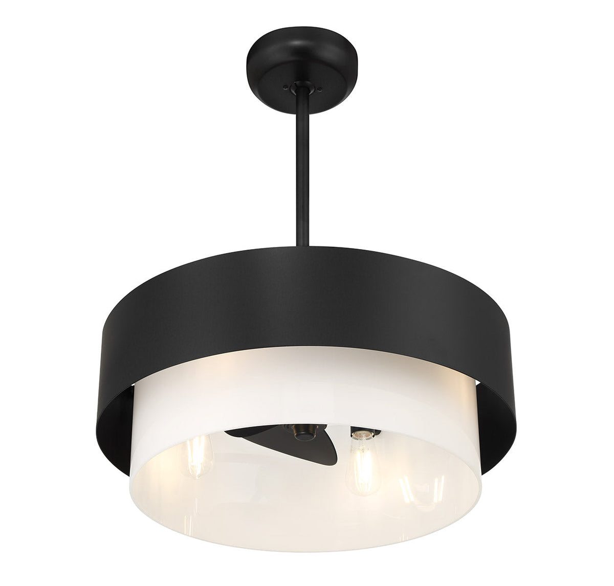 Savoy House Diana LED Fan D'Lier — Matte Black