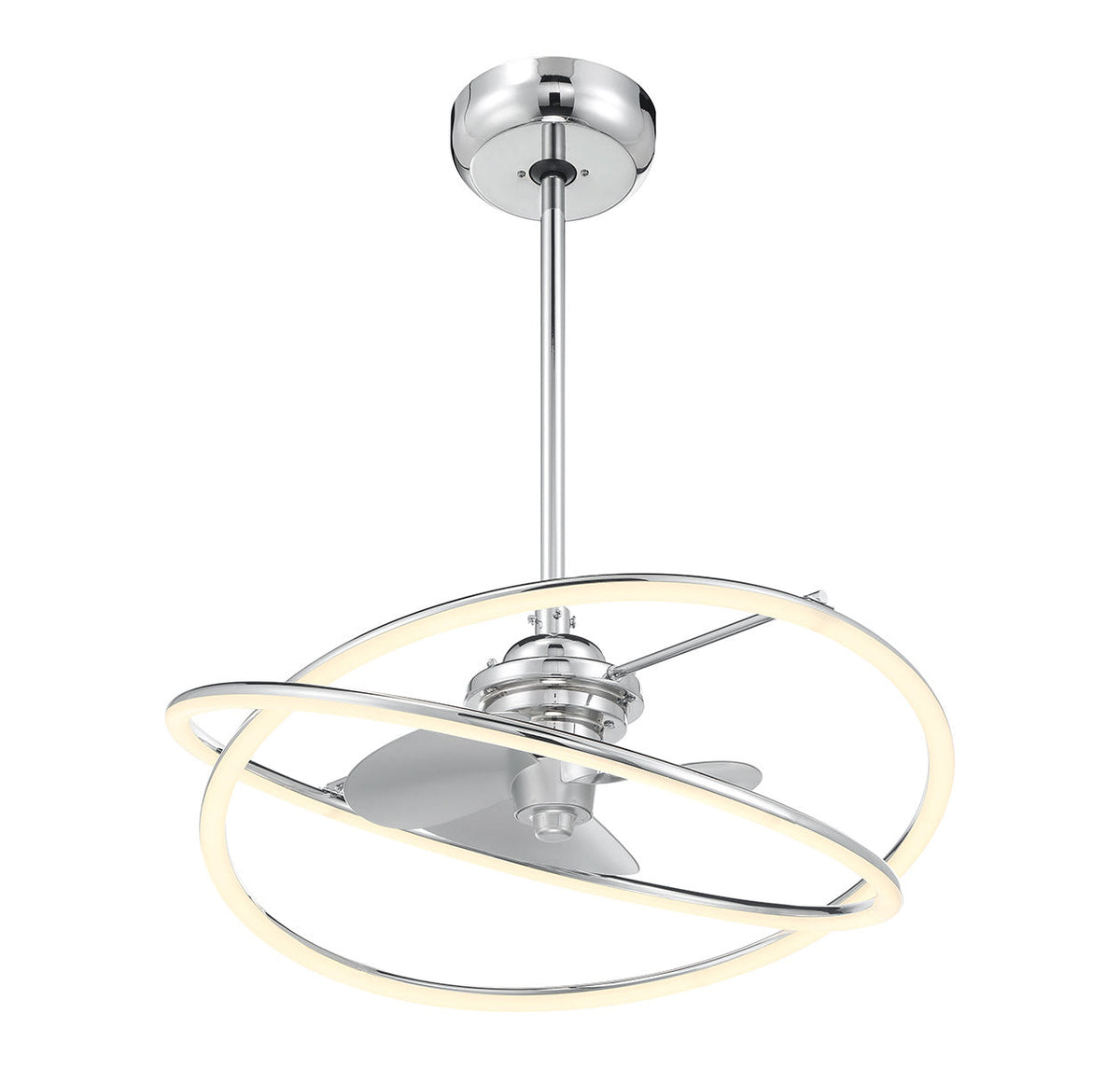 Savoy House Dorado LED Fan D'Lier — Polished Chrome