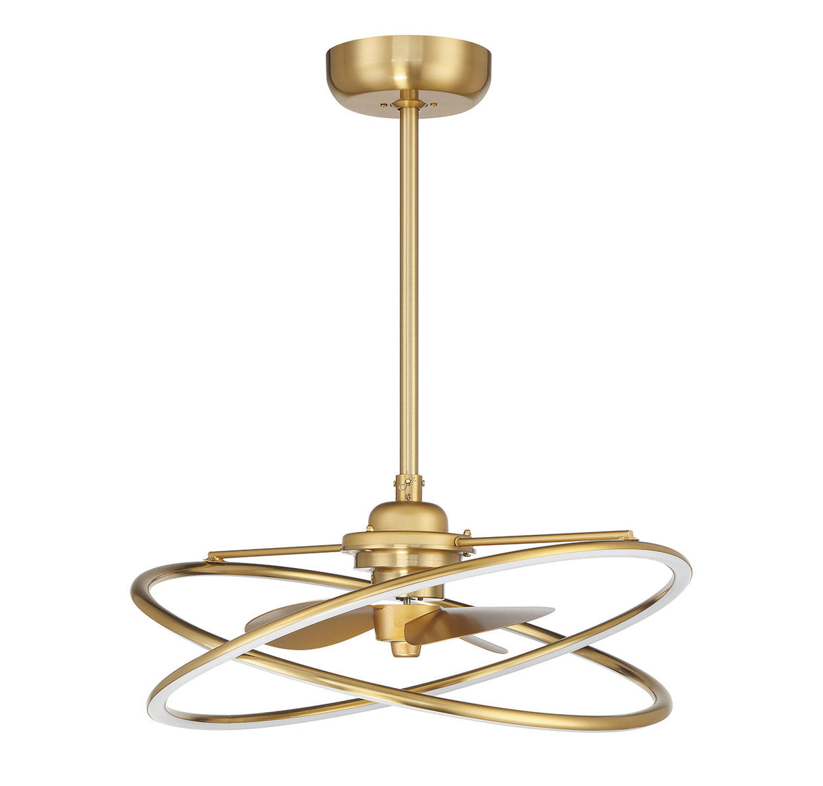 Savoy House Dorado LED Fan D'Lier — Warm Brass