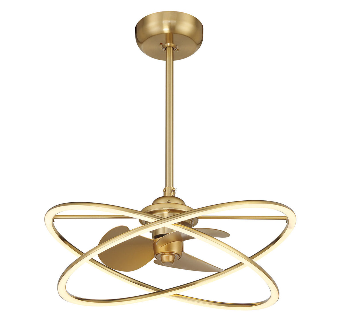 Savoy House Dorado LED Fan D'Lier — Warm Brass