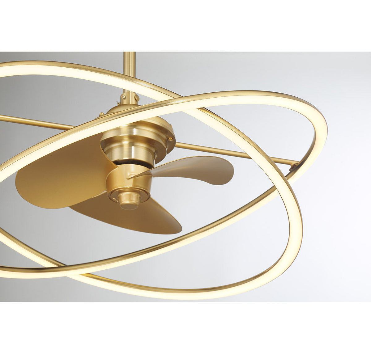 Savoy House Dorado LED Fan D'Lier — Warm Brass