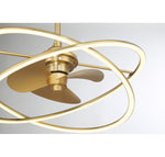 Savoy House Dorado LED Fan D'Lier — Warm Brass