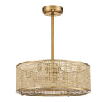 Savoy House Astoria 4-Light Fan D'Lier — Warm Brass
